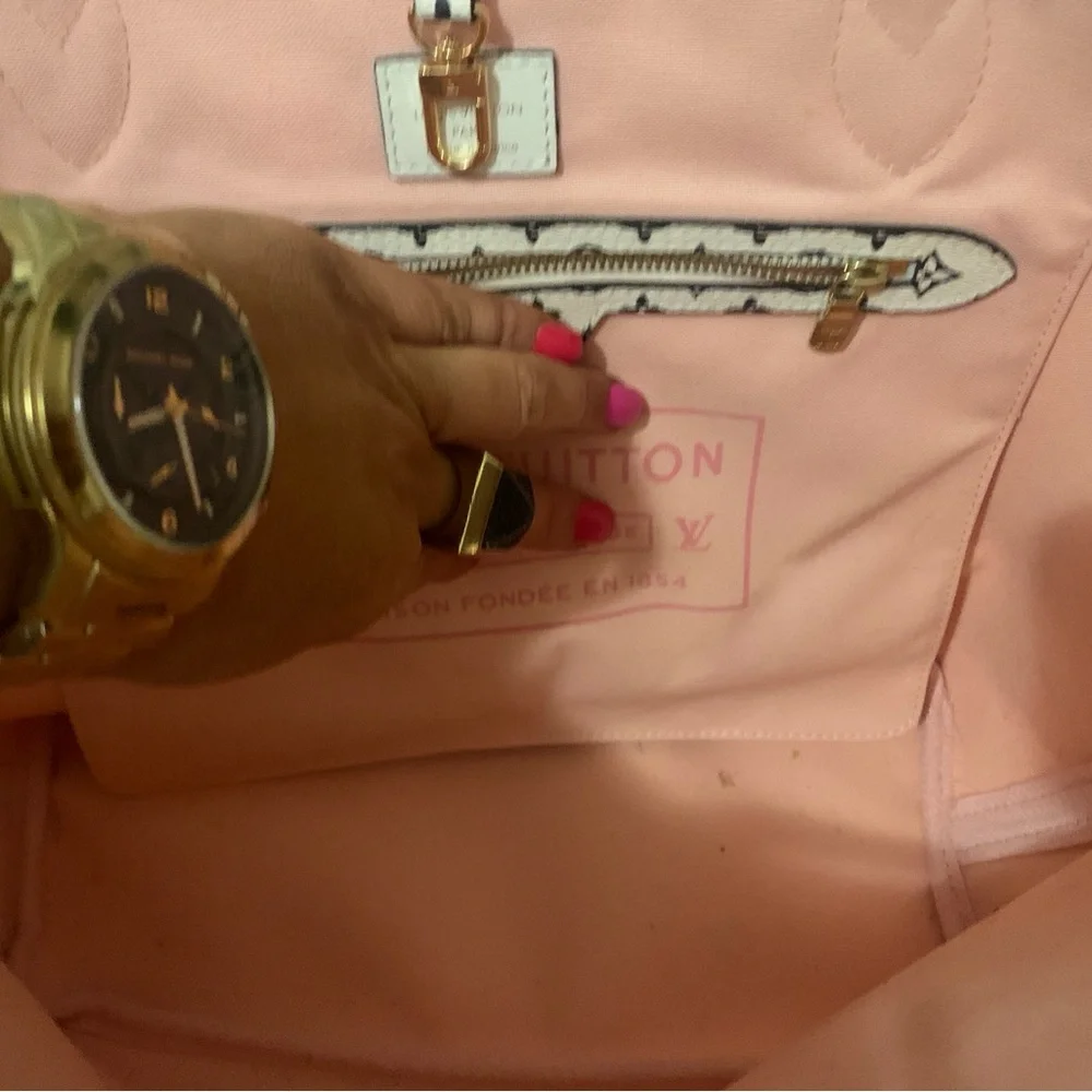 Red and Pink Women's Bag fashion bag shopper - Picture 3 of 4